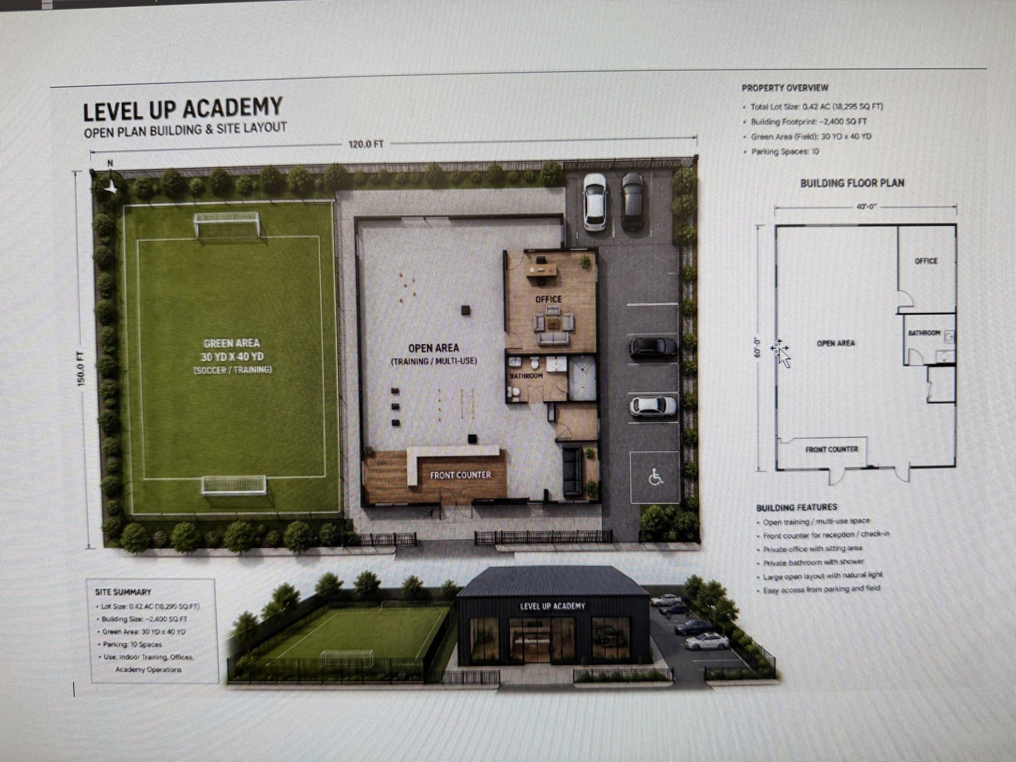 Site plan for a future Level Up home